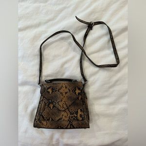 Urban outfitters faux snakeskin bag
